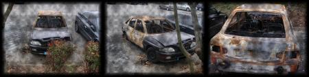 voiture cramé
